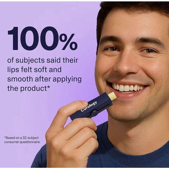 CUROLOGY - NWT - Lip Balm Bundle of 3 (2 Mint and1 Vanilla). One-Handed Tubes - Picture 8 of 16